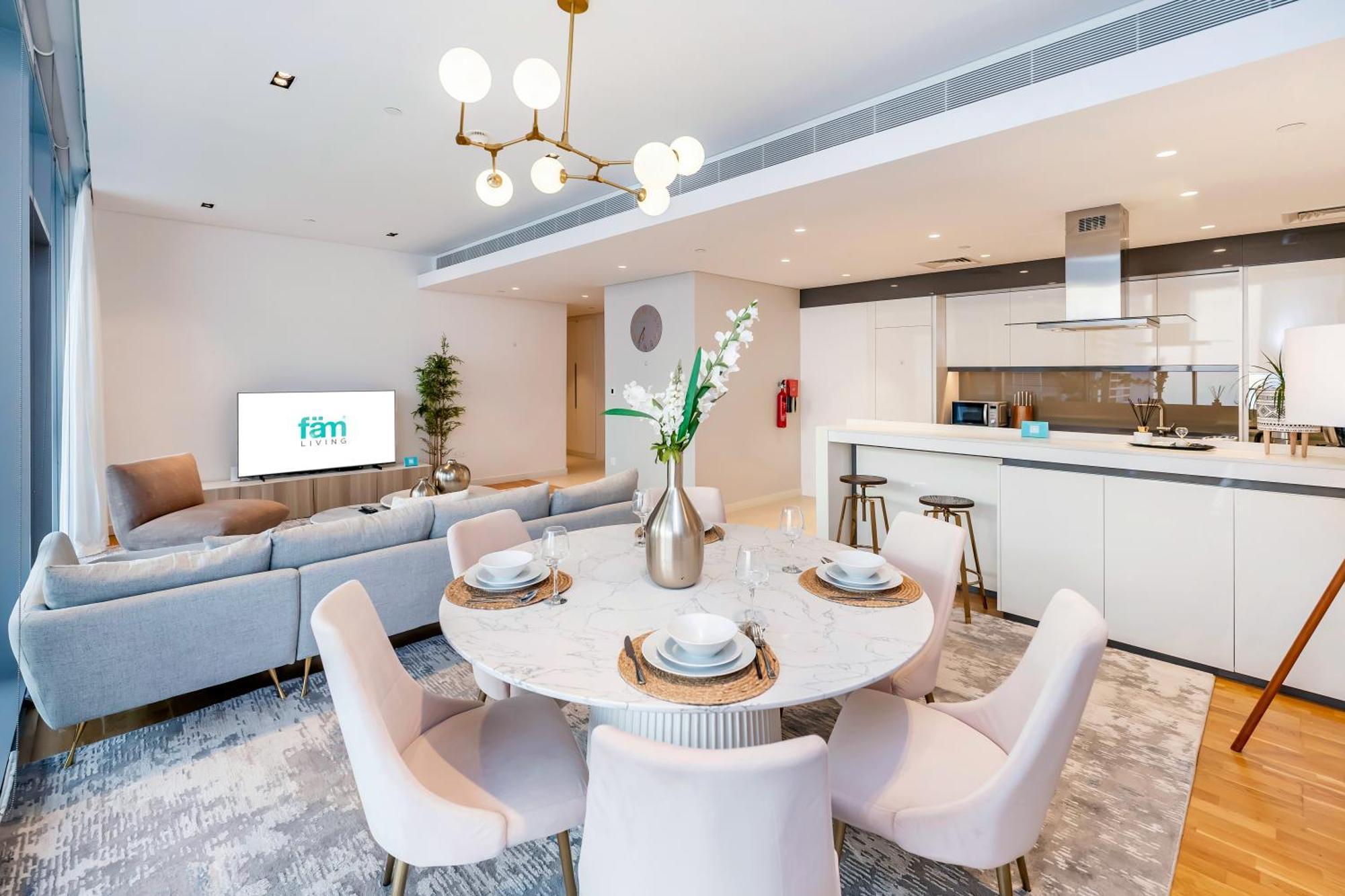 شقة Fam Living Bluewaters - Island Living - Ain Dubai & Sea View المظهر الخارجي الصورة